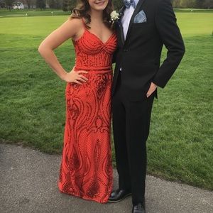 Red prom dress
